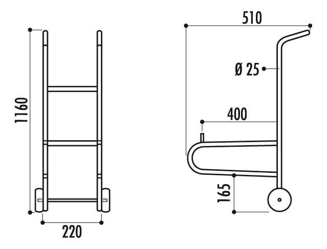 DIABLE POUR CHAISES MONOBLOCS