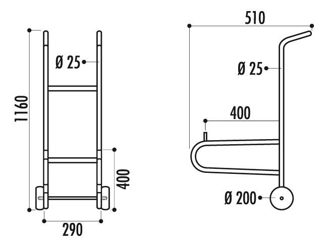 DIABLE POUR CHAISES STANDARD