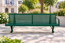 BANC TROUS CARRES 2 PIEDS 200 CM – AVEC ACCOUDOIRS