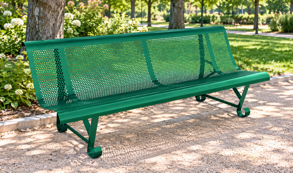 BANC DECORATIF 2 PIEDS 200 CM