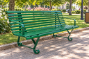 BANC SQUARE 2 PIEDS 195 CM – AVEC ACCOUDOIRS