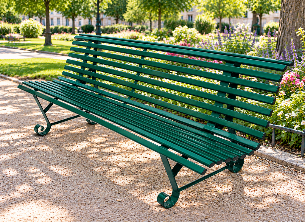 BANC SQUARE 2 PIEDS 195 CM