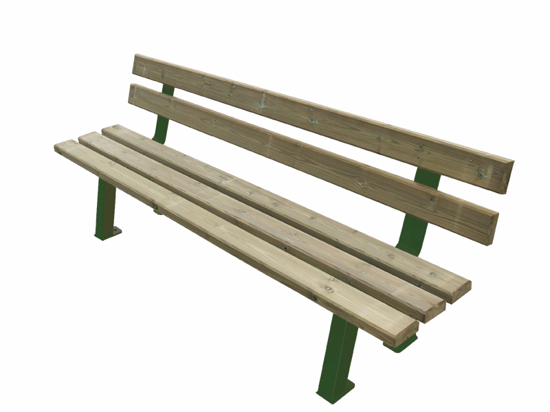 BANC PIEDS DOUBLE 195 CM PIN DU NORD TRAITÉ AUTOCLAVE