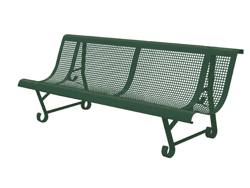 BANC TROUS CARRES 2 PIEDS 200 CM