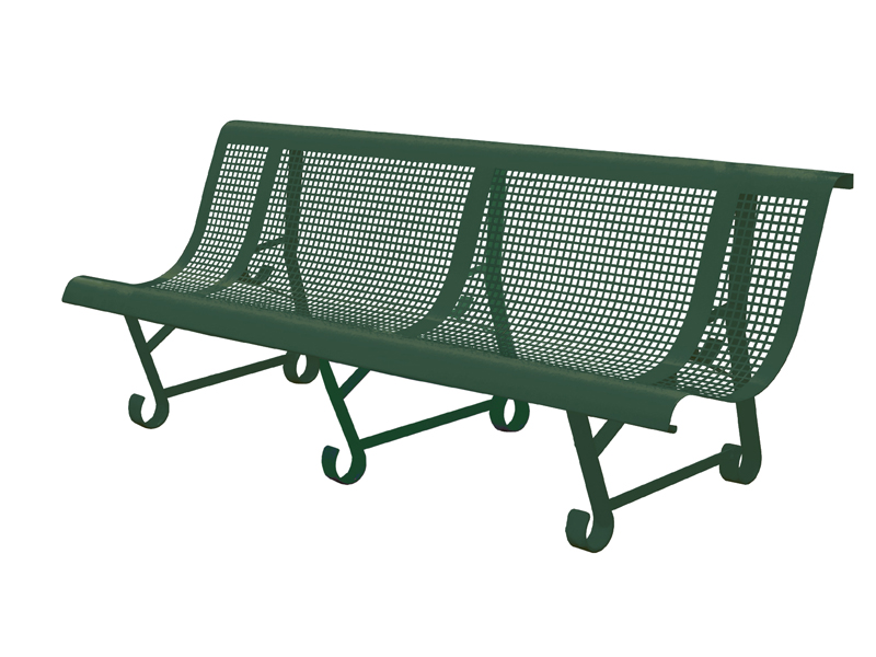 BANC TROUS CARRES 3 PIEDS 200 CM