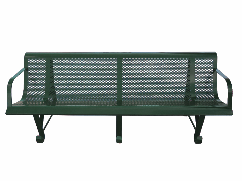 BANC TROUS CARRES 3 PIEDS 200 CM – AVEC ACCOUDOIRS