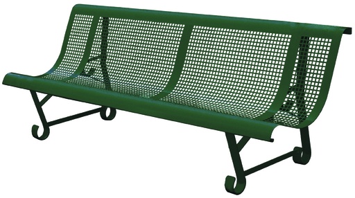 [10320] BANC TROUS CARRES 2 PIEDS 200 CM