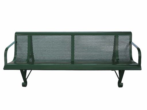 [10320a] BANC TROUS CARRES 2 PIEDS 200 CM – AVEC ACCOUDOIRS