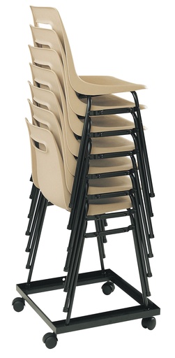 [CH80018-ISO] PORTE CHAISES - 4 ROULETTES POUR CHAISES MILAN ET ISO